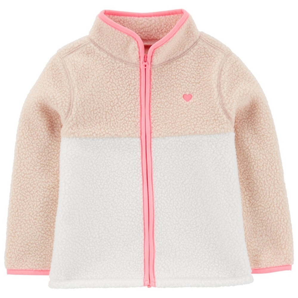 OshKosh B'gosh Embroidered Teddy-Fleece Jacket Pink 2T
